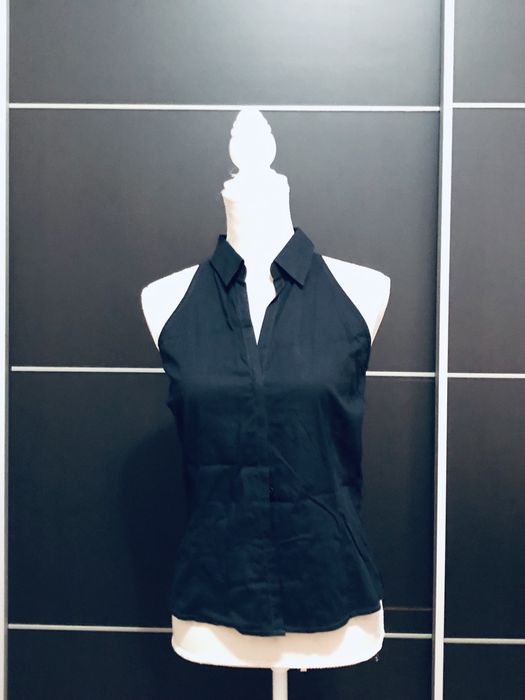 Top camiseiro preto massimo dutti