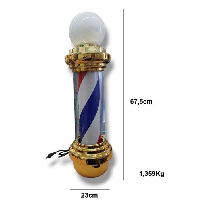 Luz de Barbearia e Cabeleireiro Dourada - NOVA E PROFISSIONAL