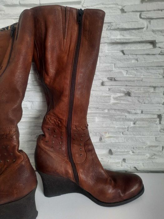 Kozaki skórzane roz 39