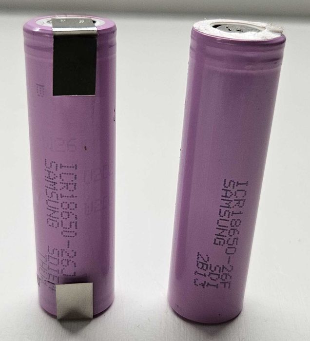 Ogniwa Li-ion 18650 Samsung 2600mAh z blaszkami lub bez