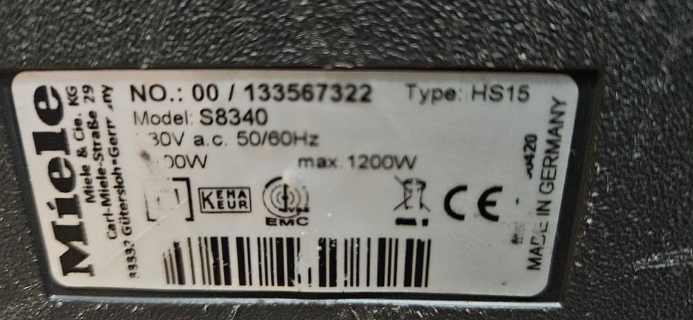 Odkurzacz Miele S8340 Nowy Sącz • OLX.pl