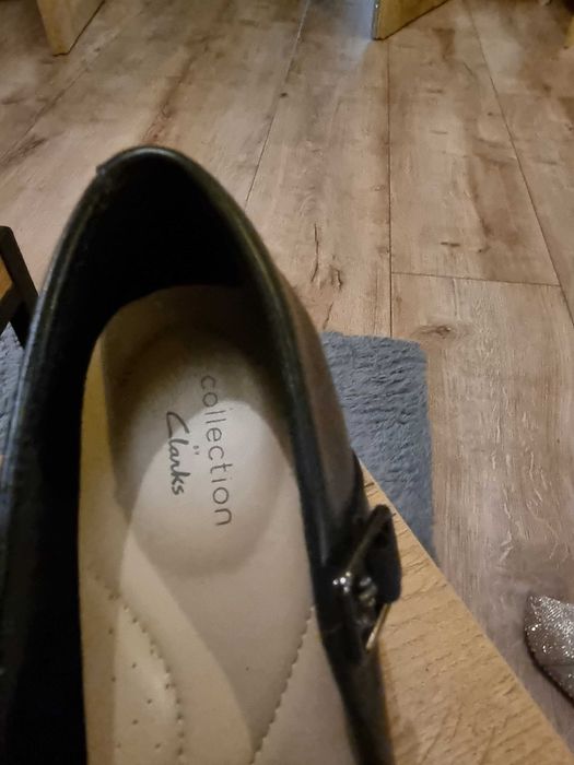 Półbuty Clarks czarne bardzo wygodne 36