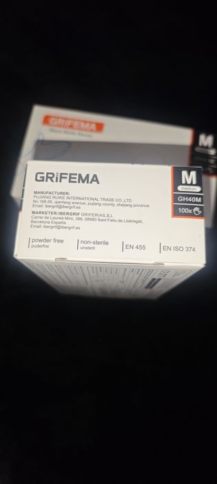 Luvas Nitrilo Tamanho M  Caixa de  100unid