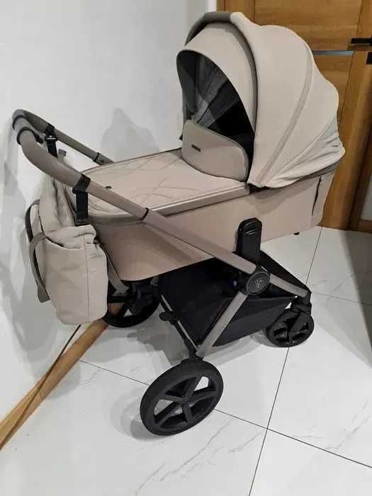 Venicci upline 2 Taupe 3w1 Beżowy fotelik cybex cloud t plus Mirage Grey
