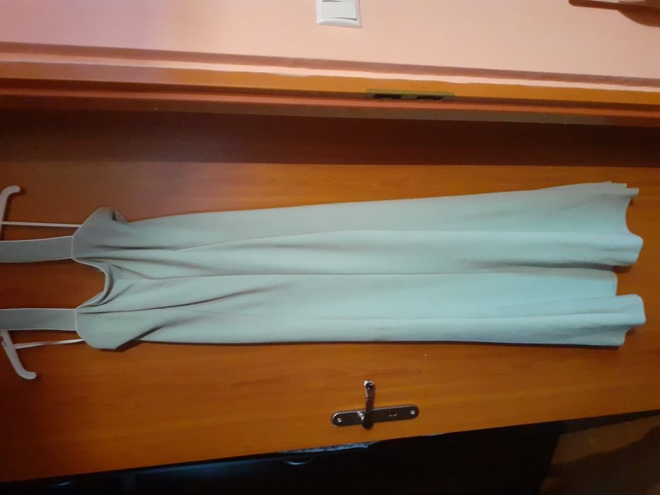 Prześliczna suknia ślubna w kolorze seledynowym. Okazja!