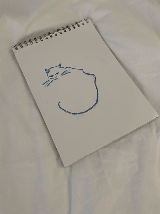 Rysunek kota minimalistyczny