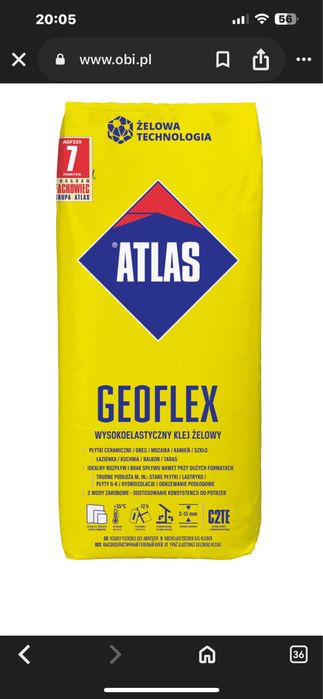 Klej do pkytek geoflex