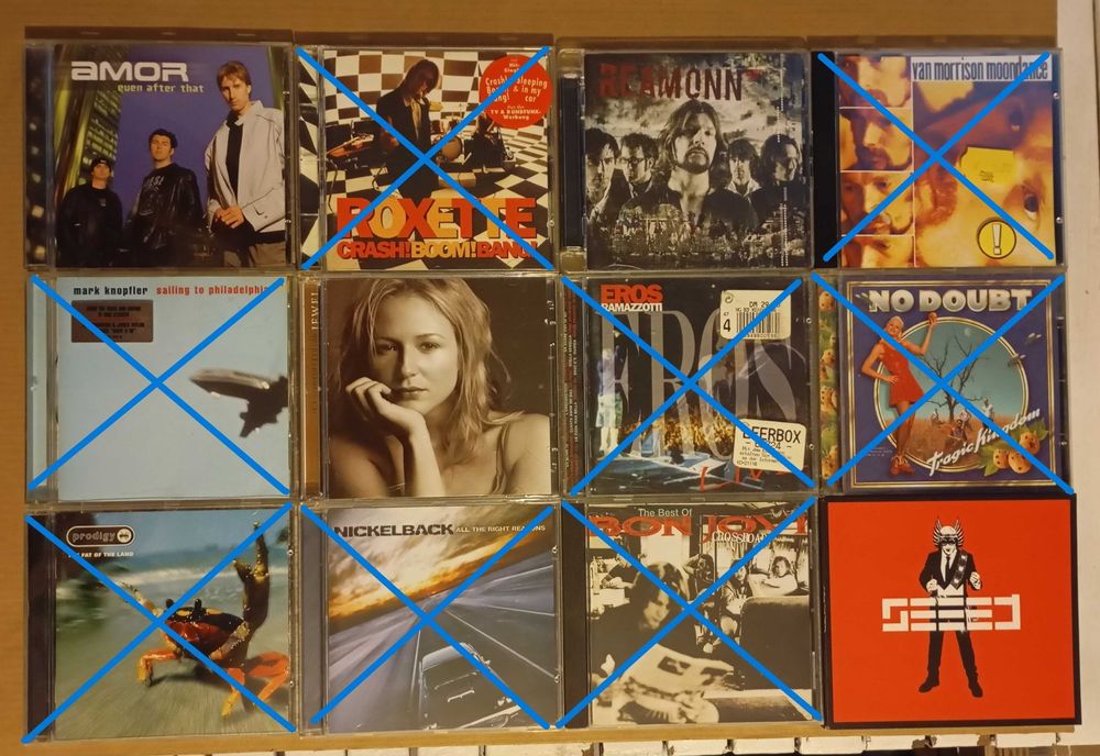 36 CDs de Hard Rock / Rock / Pop (desde 4€)