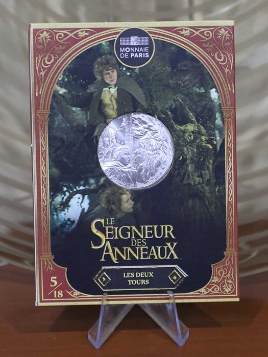 França Moeda 10 € Prata - O Senhor dos Anéis - Merry, Pippin e Barbárvore (CoinPostal)