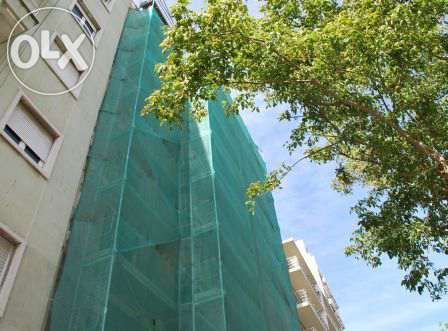 Rede raschel dupla p/ cobertura de andaimes e sombra