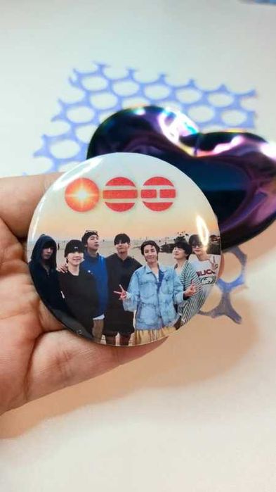 BTS przypinka na szczęście OT7 pin handmade kpop