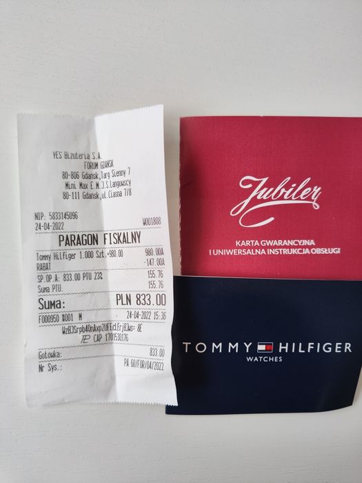 Zegarek złoty męski Tommy Hilfiger
