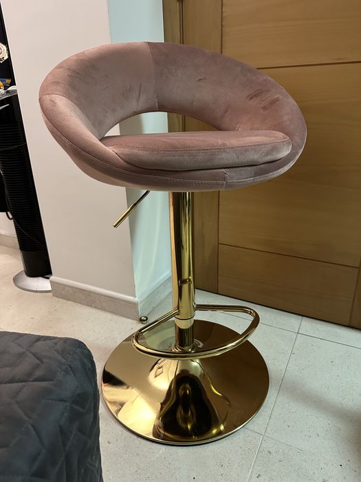 2 cadeiras altas veludo