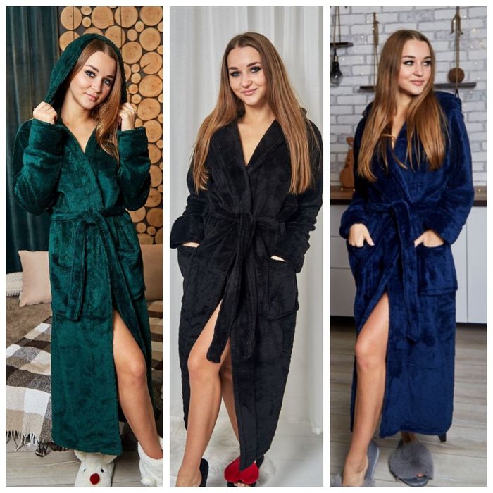 Теплі  халатики махра велсофт