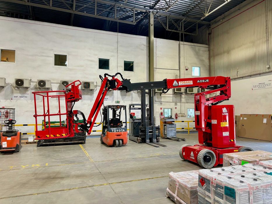 WYNAJEM Podnośniki Zwyżki Nożycowe Przegubowe Koszowe TOBANO NOWY DWÓR