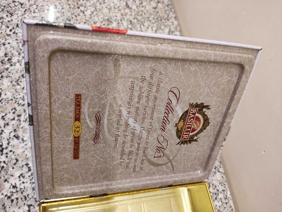 Basilur Collection No.1 Opakowanie pudełko puszka metalowa na drobiazgi