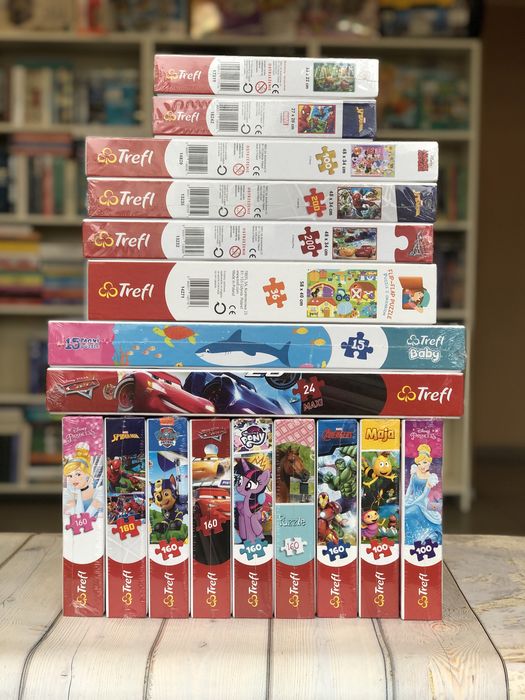 Пазли Trefl 200ел 160ел 100ел 30ел 24 maxi 15 maxi