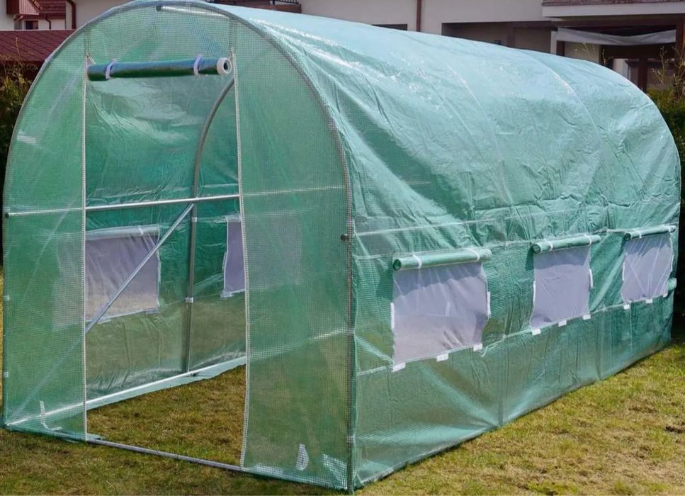 Теплиця парник з плівкою і вікнами теплица пленка плівка Польська