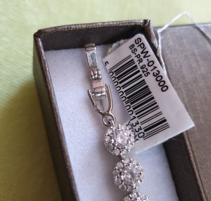 Bransoletka srebro 925 Jubiler Skorpion cyrkonie 19cm NOWA