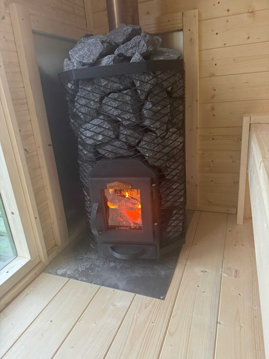 SAUNA OGRODOWA , piec na drewno , model S 3-5 osób montaż cały kraj