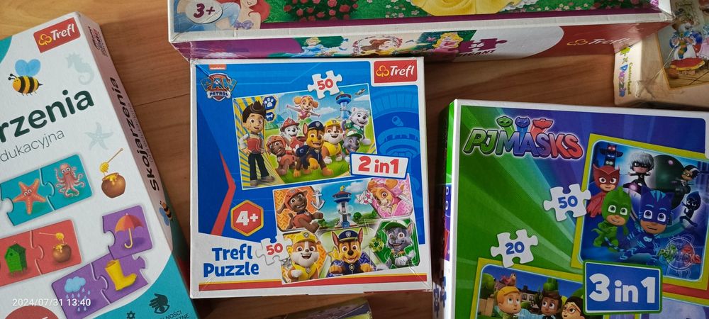 Puzzle i gra edukacyjna wiek 3+