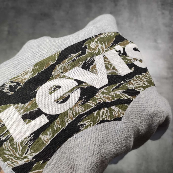 MĘSKA Bluza Bawełna Elegancka Moro Camo Levis PREMIUM Szara bez Kaptur