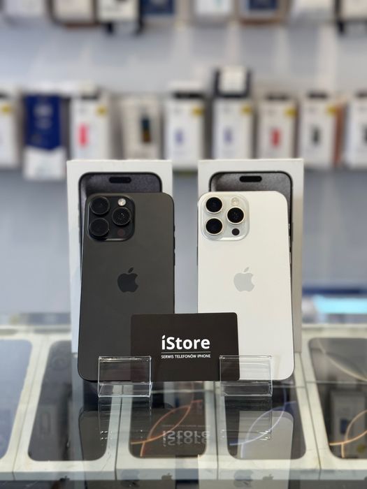 iPhone 15 PRO MAX • 512 GB • Black Titanium • 100% bateria • GWARANCJA • raty