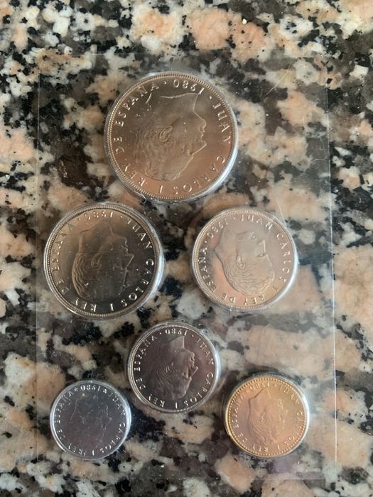 Coleção de pesetas - Espanha 1982