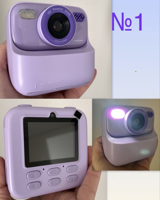 Дитячий фотоапарат з миттєвим друком принтер polaroid