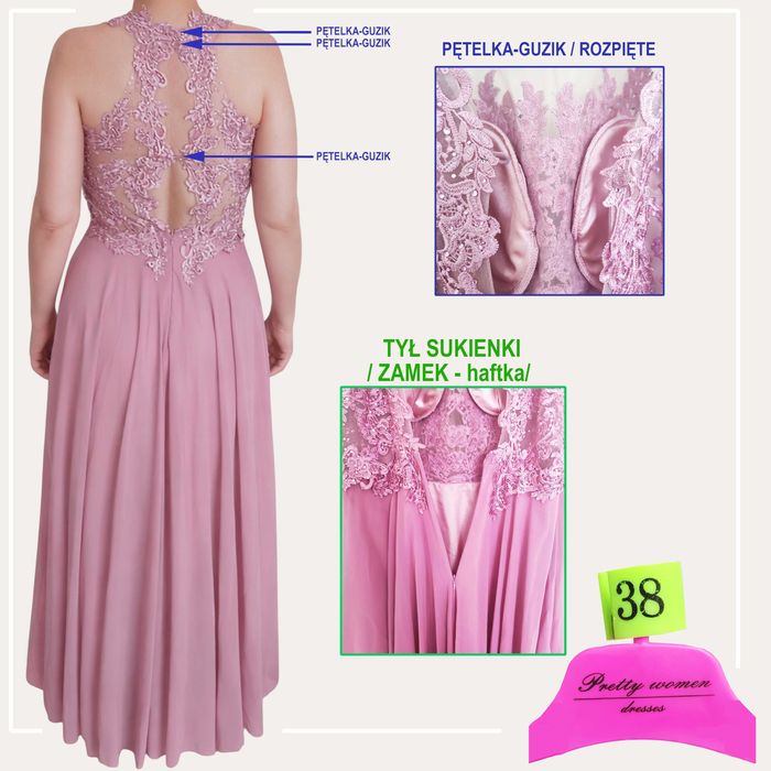 SUKIENKA na okazje, wesele rozmiar 38