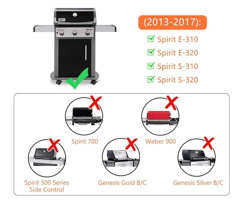 Palnik do grilla gazowego Weber Spirit 300 E-310 E-320 S-310 S-320