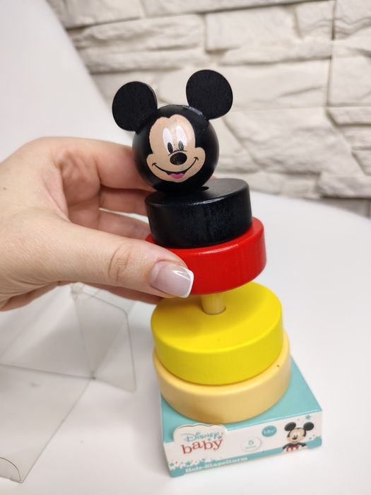 Дитяча розвиваюча піраміда іграшка Міккі Disney