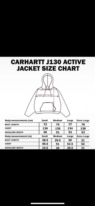 Casaco Carhartt Detroit Camel Tamanho M