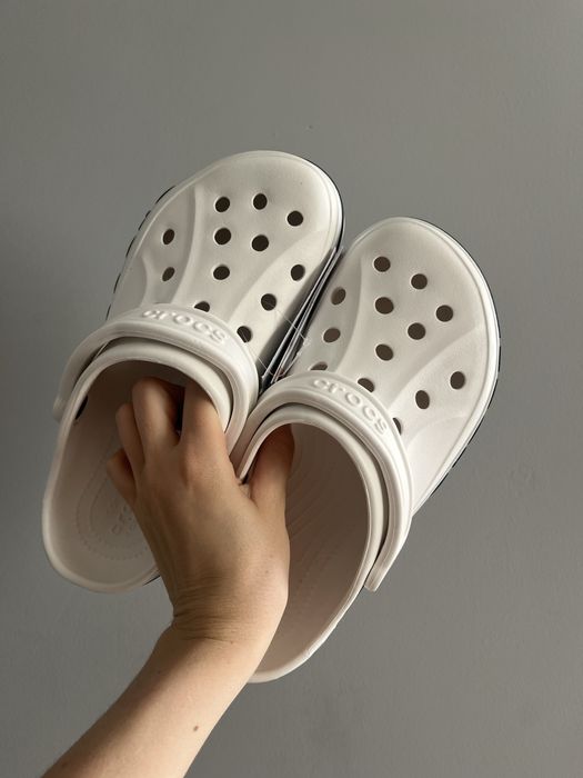 Крокси білі crocs жіночі bayaband white