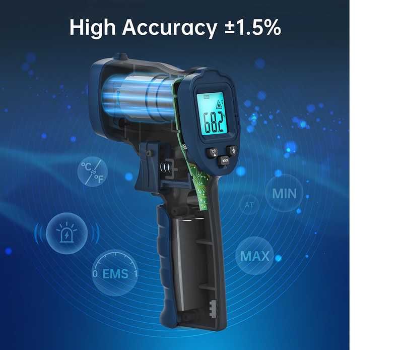 Пірометр професійний , інфрачервоний ( erickhill rook 400/600 sp)
