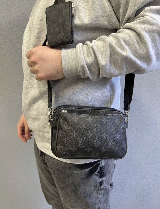 Сумка через плечо Louis Vuitton | Чоловіча барсетка | шкіряна сумка | Месенджер | Сумка Louis Vuitton