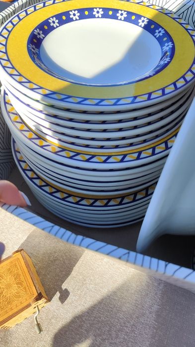 Conjunto de pratos cerâmica