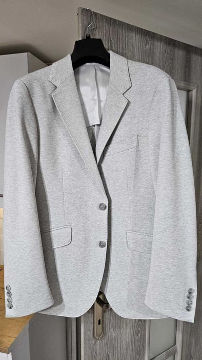 Hackett London marynarka jasnoszara 38x32 nowa