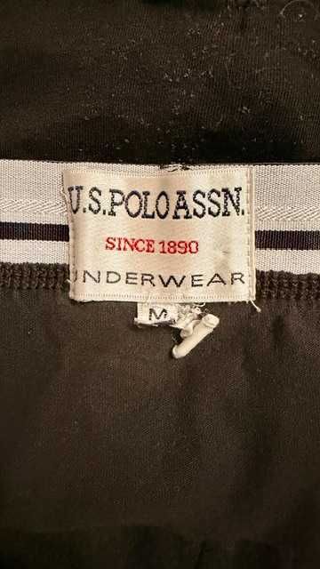Bokserki męski U.S. Polo ASSN. M | czarne, z czerwonym logo