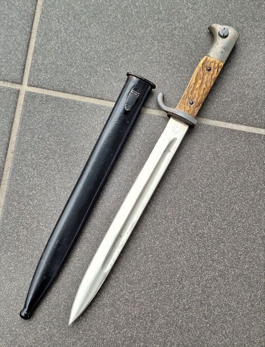 Bagnet niemiecki KS 98 rogowa rękojeść