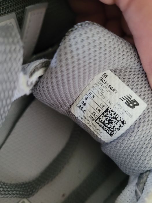 Buty New Balance GC515GRY rozmiar 39 grey