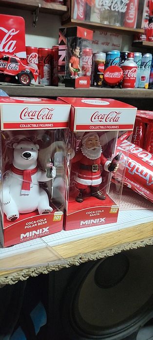 Urso polar e pai natal coca cola coleção da MINIX