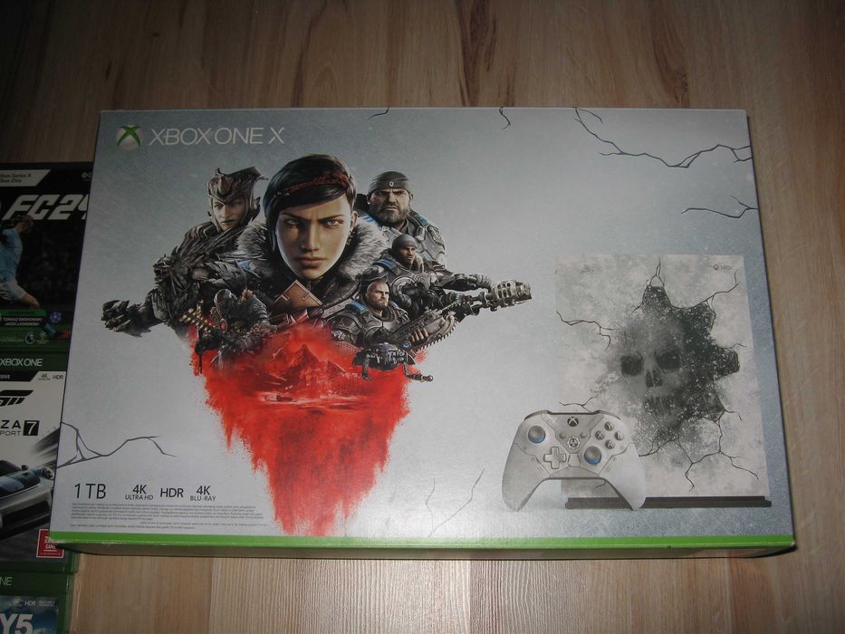 Konsola Xbox One X Gears 5 oryginał plomba 5TB full zestaw gry