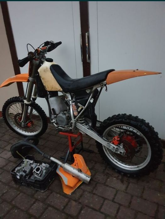 czesci 2x ktm 125 - 250 mx gs sx  85-92 silnik cewki wał karter zaplon