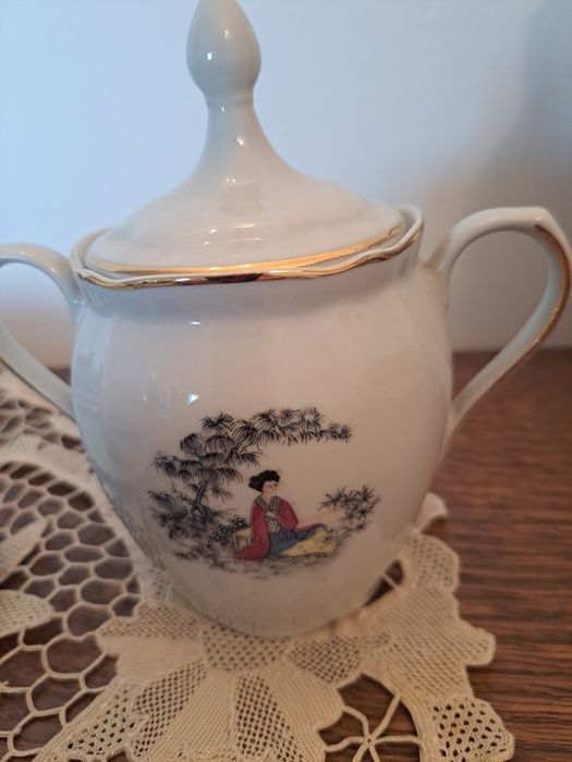 Servico de cha/cafe porcela SP Coimbra
