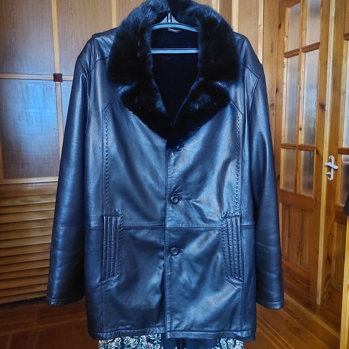 Дублянка натуральна Чоловіча Чорна 52 розмір