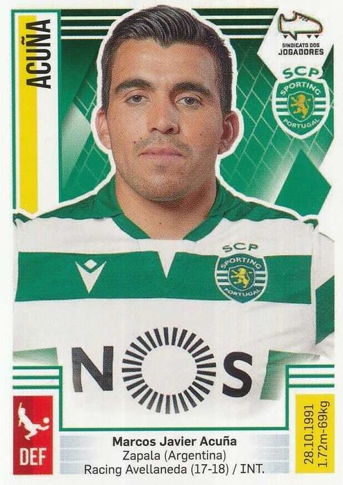 263 Marcos Acuna # Argentina Sporting Cp Sticker Panini