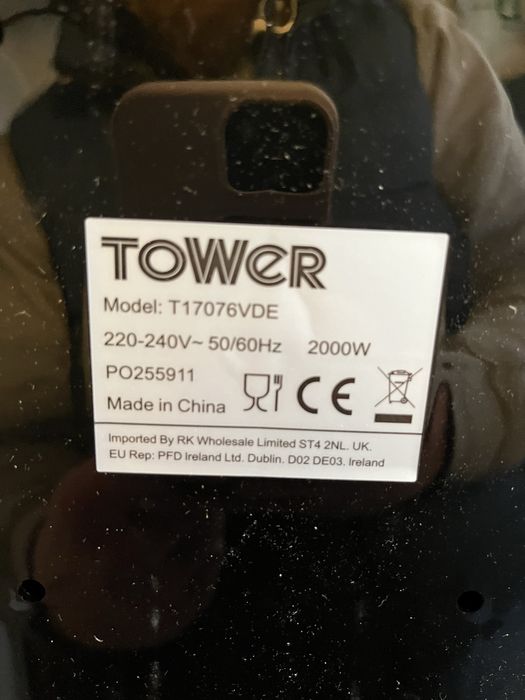 Tower T17076 frytkownica beztłuszczowa /piekarnij