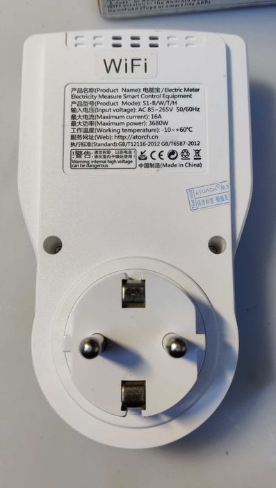 Atorch WiFi S1W 16А с автоматизацией зарядки LiFePo4/Li-ion ваттметром