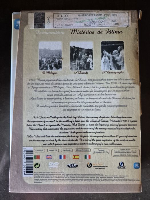 Mistérios de Fátima (3 Discos)